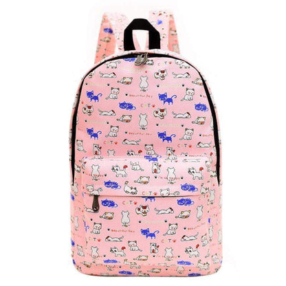 Retro Chic Cotton Backpack