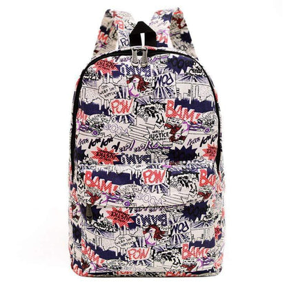 Retro Chic Cotton Backpack