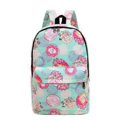 Retro Chic Cotton Backpack