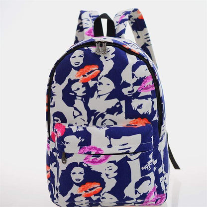 Retro Chic Cotton Backpack