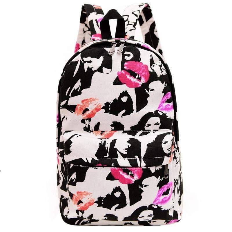 Retro Chic Cotton Backpack