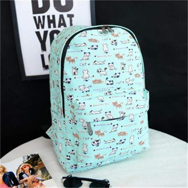 Retro Chic Cotton Backpack