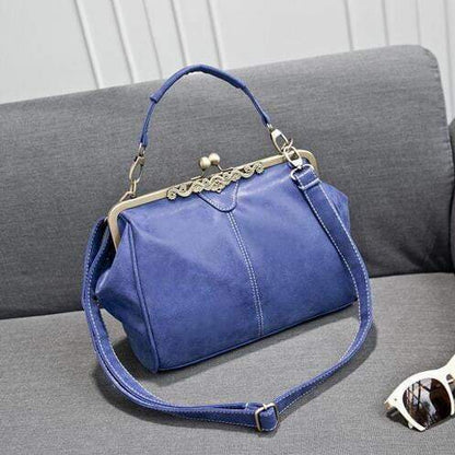 Vintage Worn Leather Women's Crossbody Bag - Luxicro