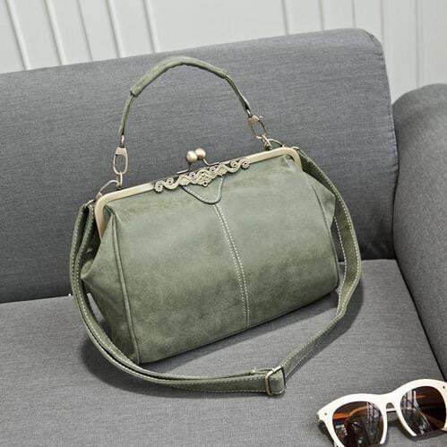 Vintage Worn Leather Women's Crossbody Bag