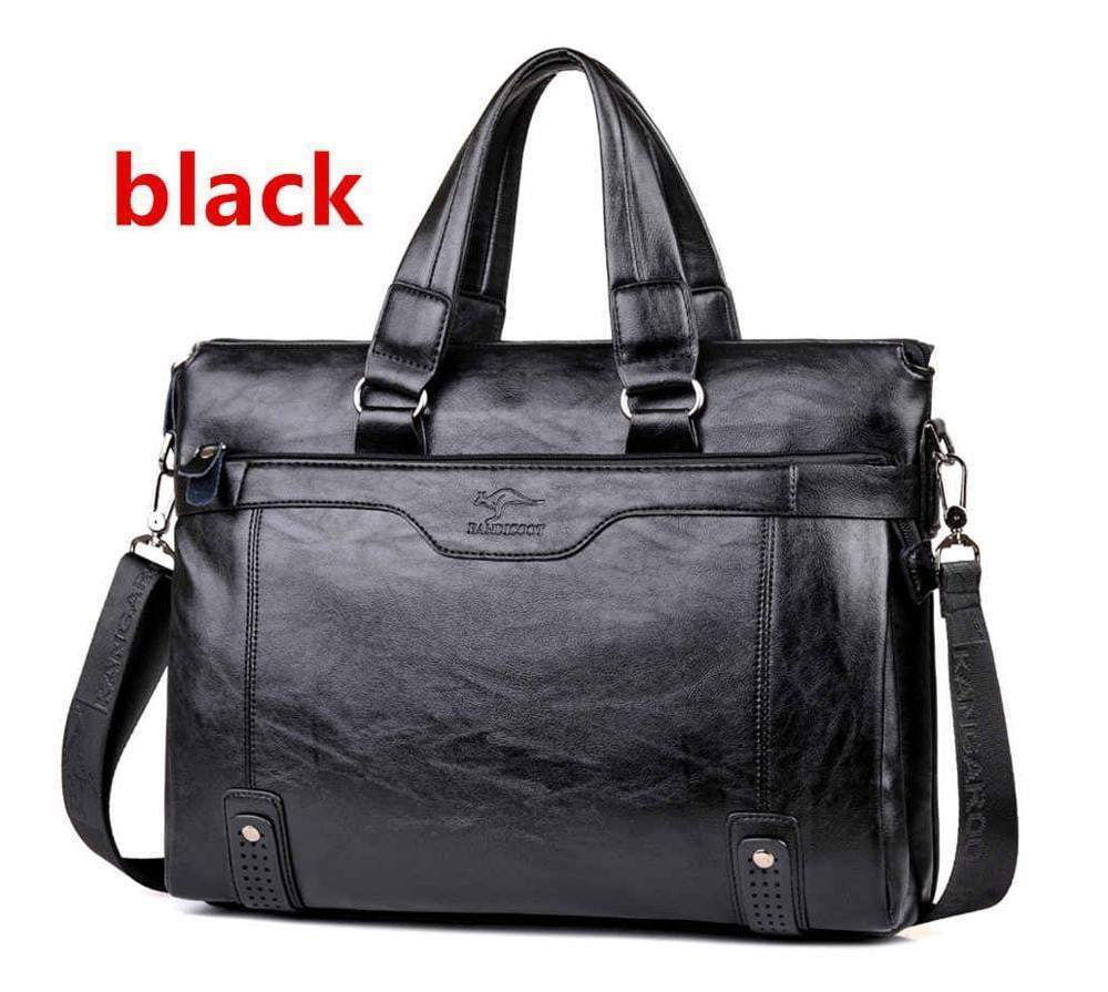 Executive Leather Laptop Messenger Bag - Luxicro