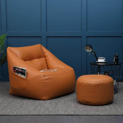 Plush Home Leather Bean Bag Chair