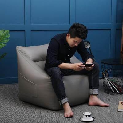 Plush Home Leather Bean Bag Chair