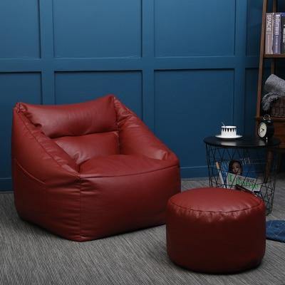 Plush Home Leather Bean Bag Chair