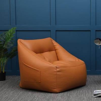 Plush Home Leather Bean Bag Chair