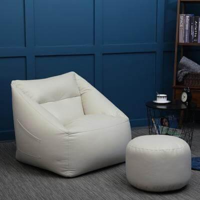 Plush Home Leather Bean Bag Chair
