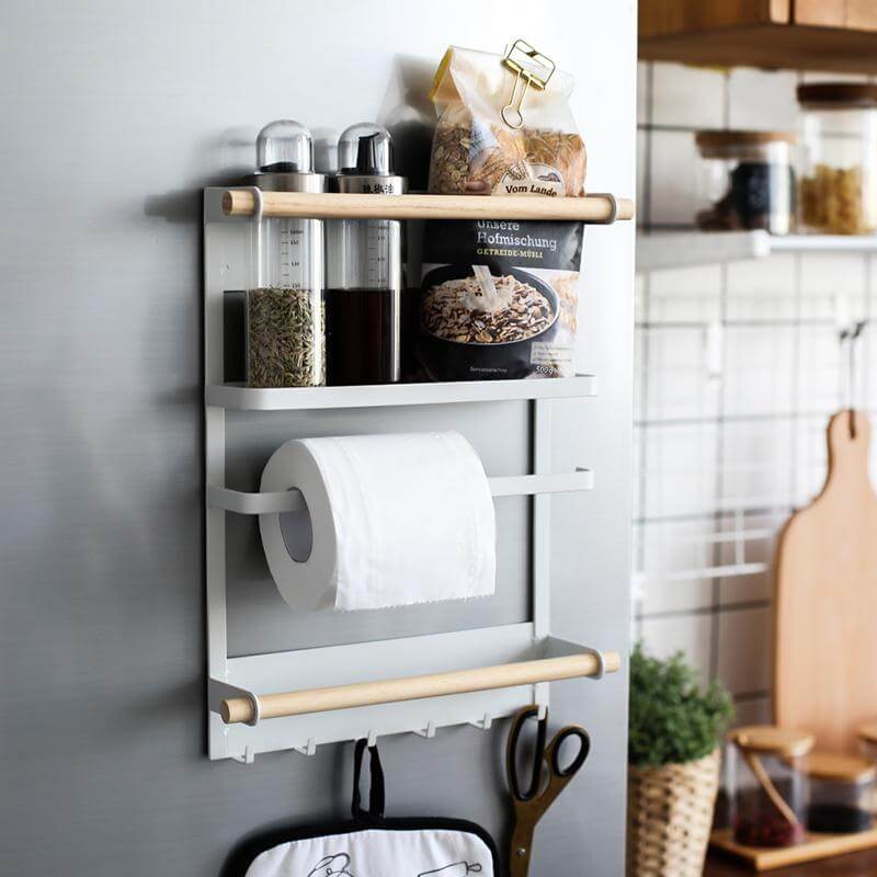 Compact Wall Mount Kitchen Storage Organizer - Luxicro
