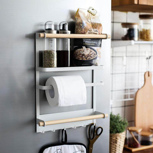 Compact Wall Mount Kitchen Storage Organizer - Luxicro
