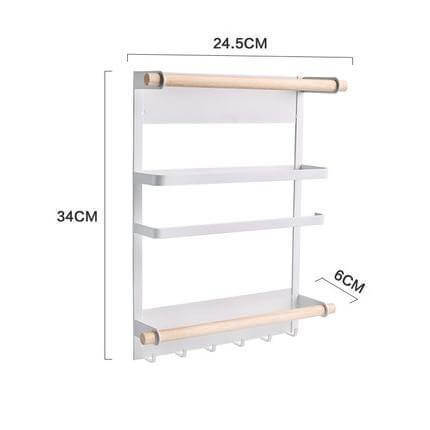 Compact Wall Mount Kitchen Storage Organizer