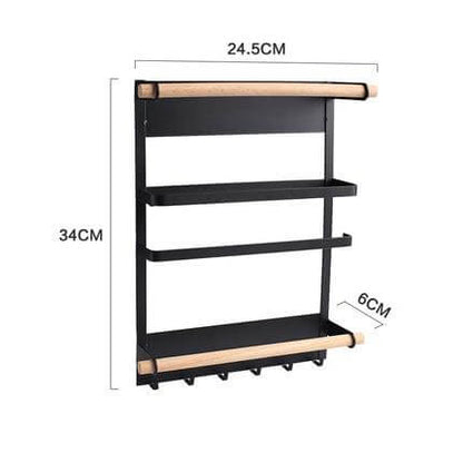 Compact Wall Mount Kitchen Storage Organizer