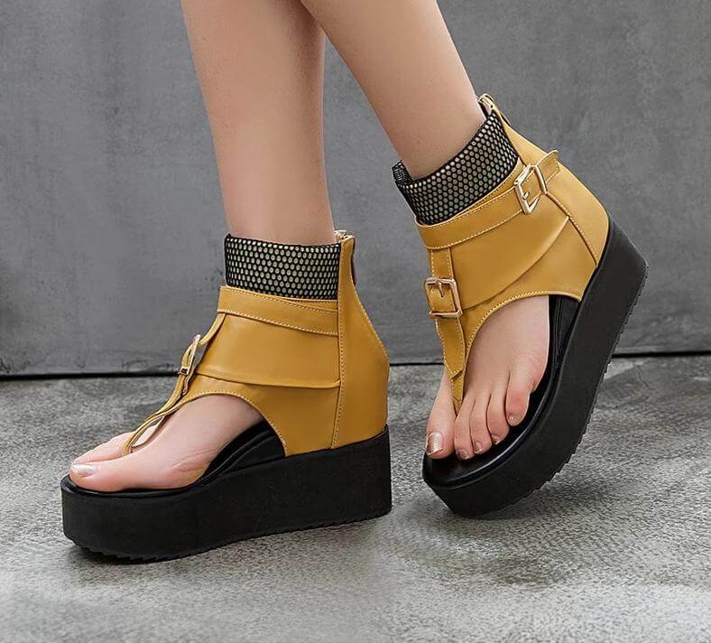 Ankle Strap High Heel Beach Sandals - Luxicro