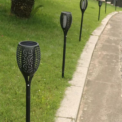 Solar Powered Garden Lights 96 LED Set of 4