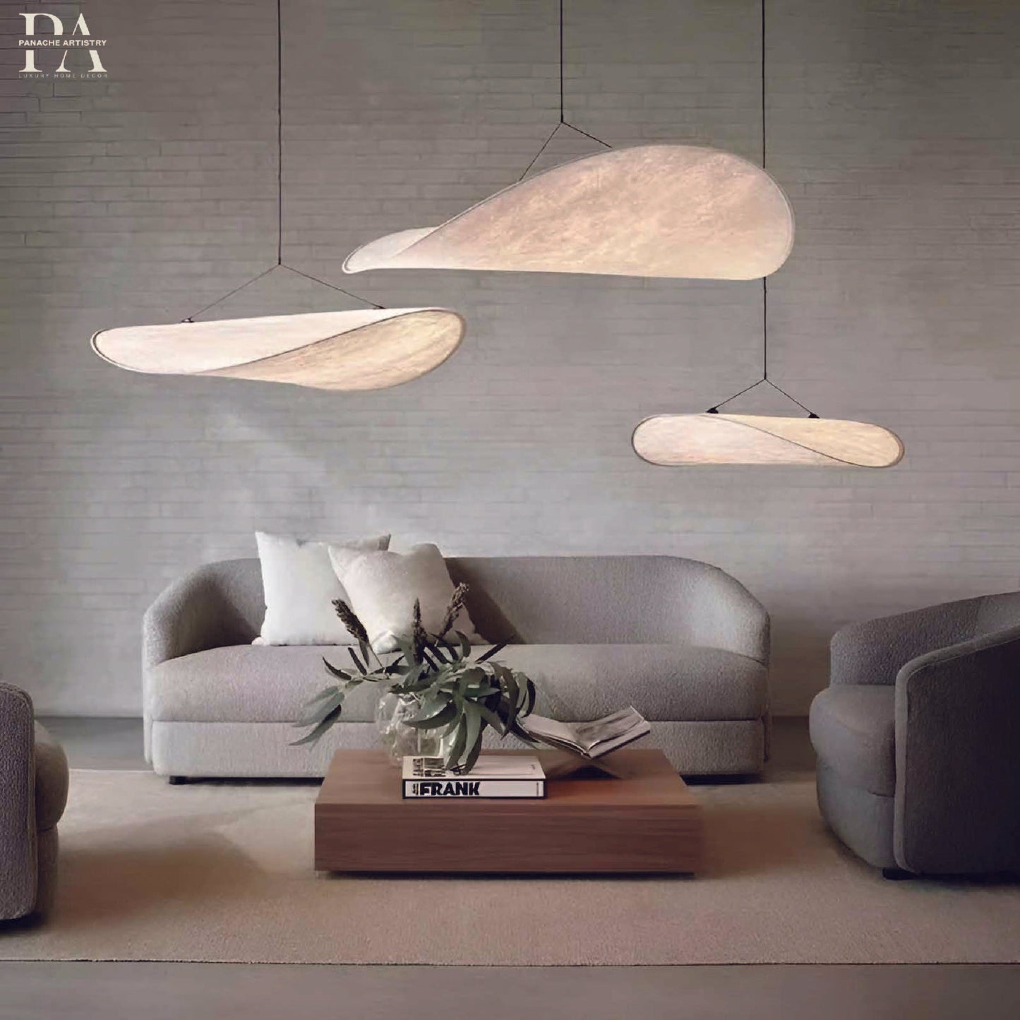 Airy White Glass Pendant Lamp - Luxicro