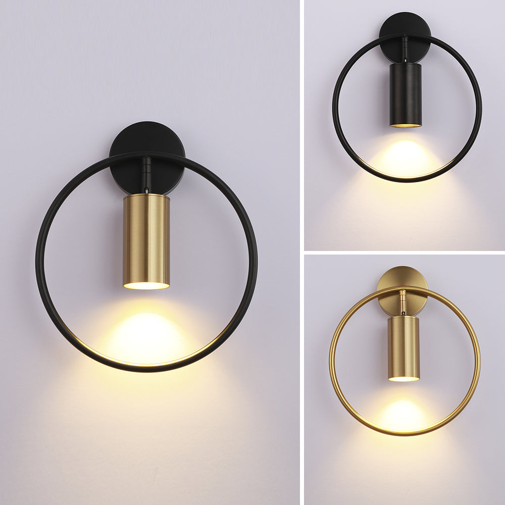 Elegant Golden LED Sconce Light