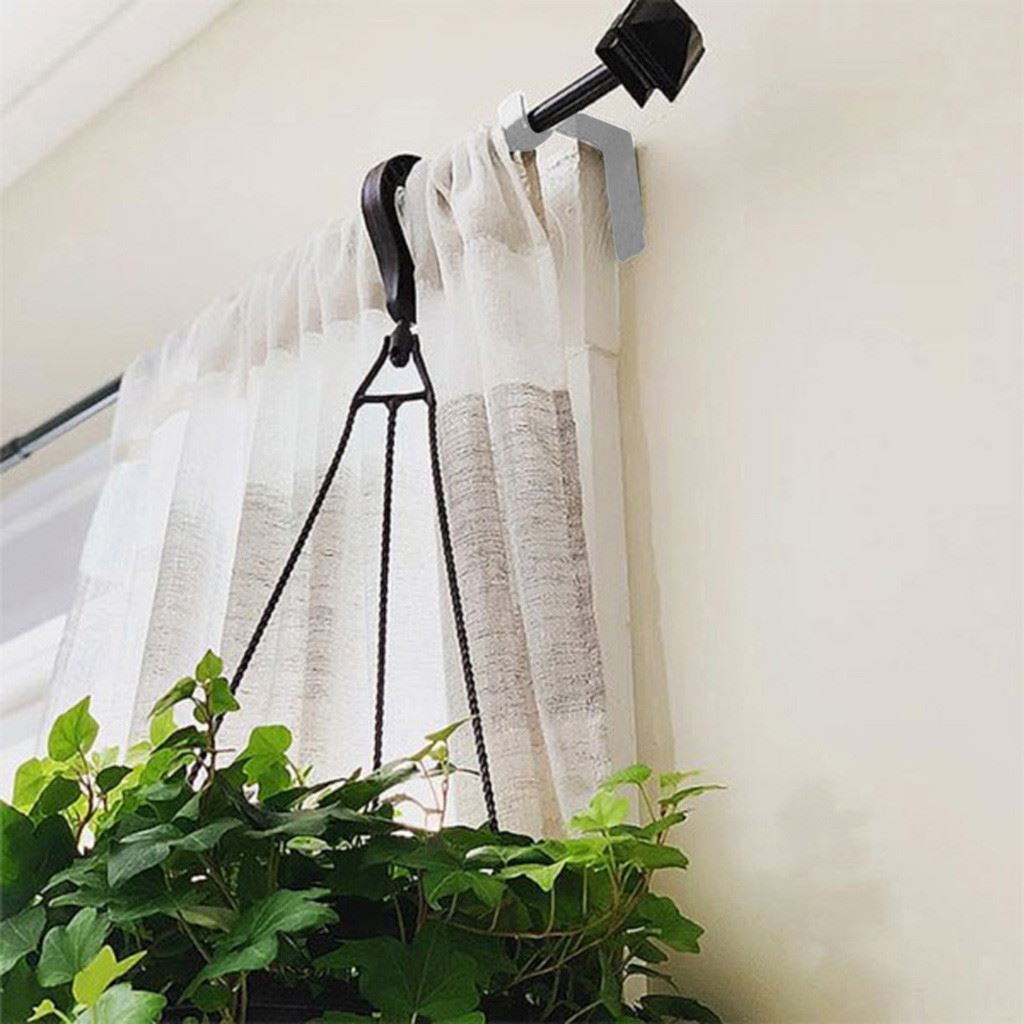 Simple Mount Curtain Rod Holder (2 Pack)