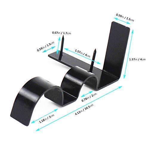 Simple Mount Curtain Rod Holder (2 Pack)