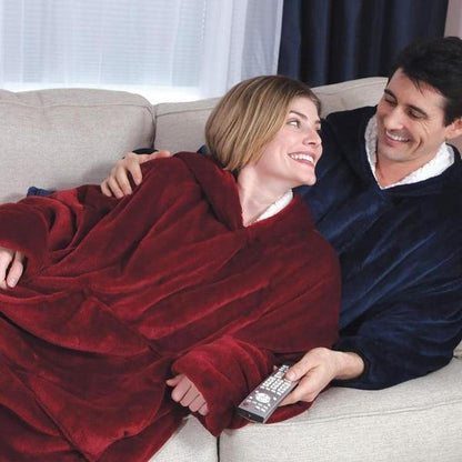 Cozy Fleece Lined Sweatshirt Blanket - Luxicro