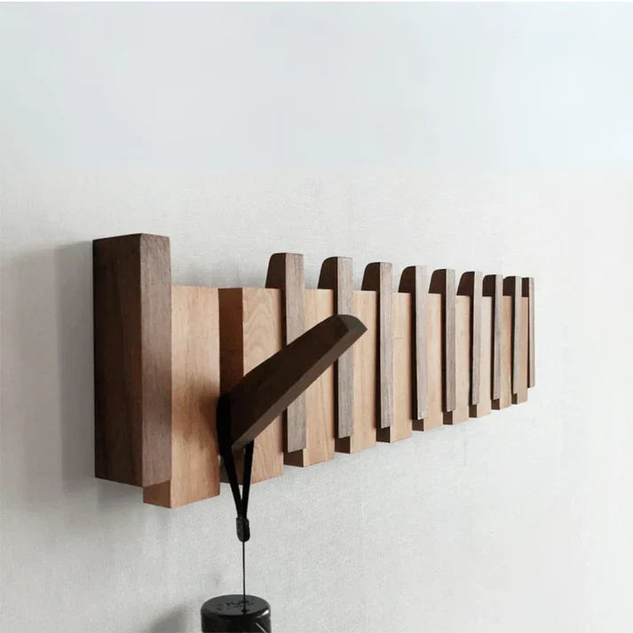 Rustic Wood Coat Hook Rack Hanger