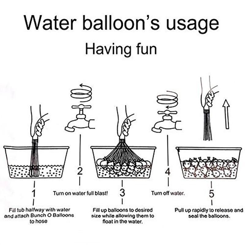 Quick Fill Party Water Bombs (111 Pack)