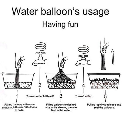 Quick Fill Party Water Bombs (111 Pack)