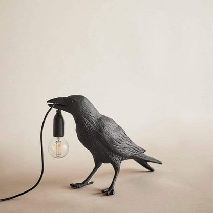 Dark Bird Table Lamp
