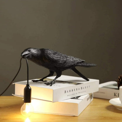 Dark Bird Table Lamp