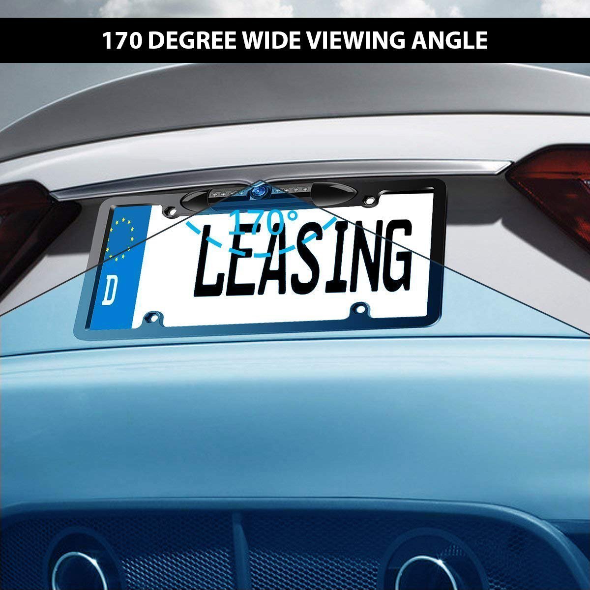 HD Car Number Plate Camera Mount