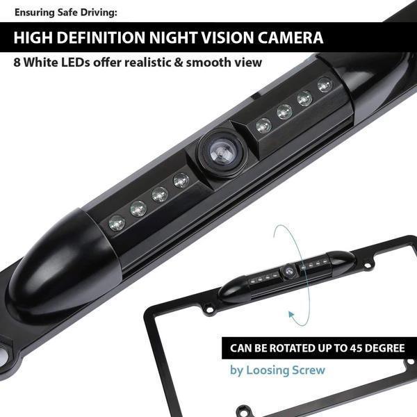 HD Car Number Plate Camera Mount