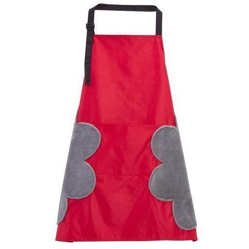 Convenient Cooking Apron with Attached Towels