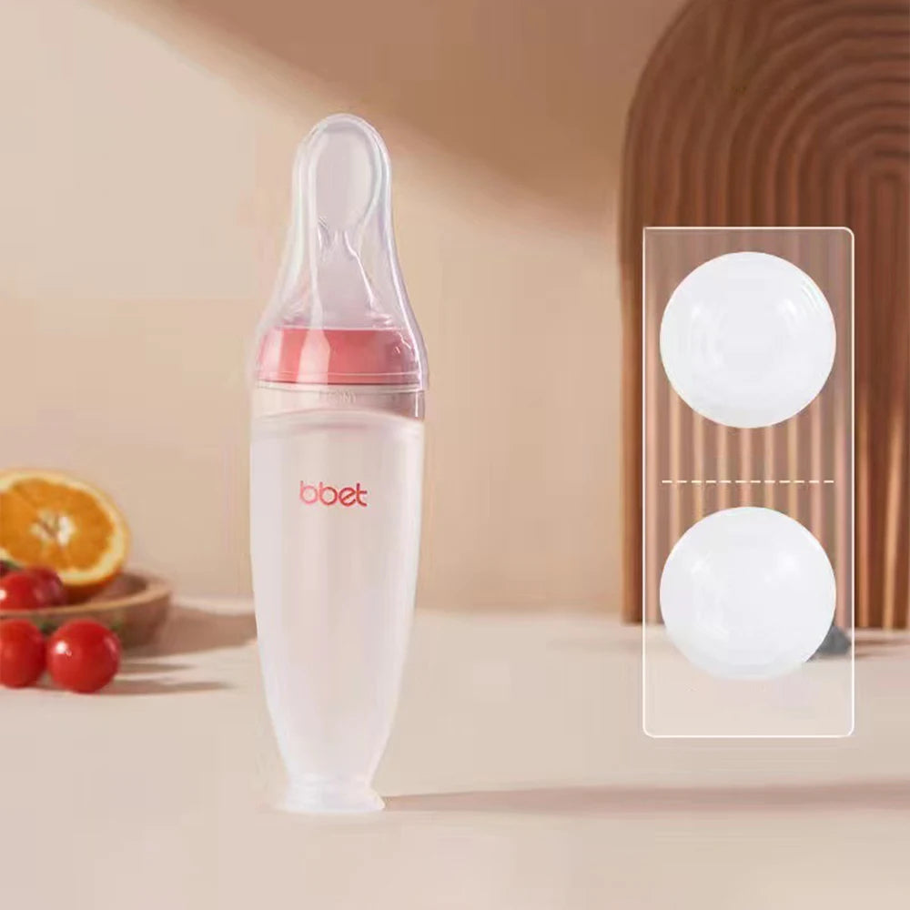 Baby Feeding Bottle with Gentle Spoon