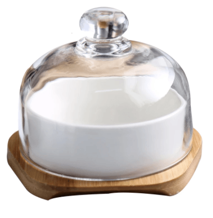 Transparent Round Dinner Serving Plate
