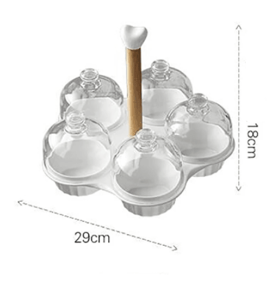 Transparent Round Dinner Serving Plate
