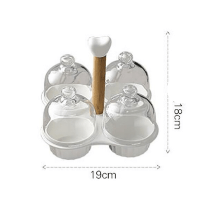 Transparent Round Dinner Serving Plate