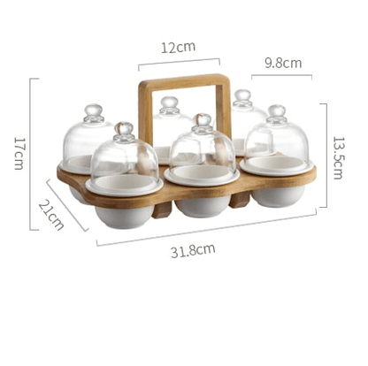 Transparent Round Dinner Serving Plate