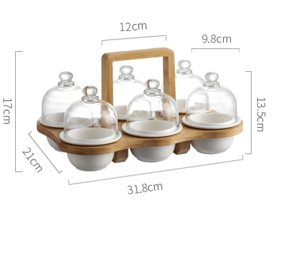 Transparent Round Dinner Serving Plate