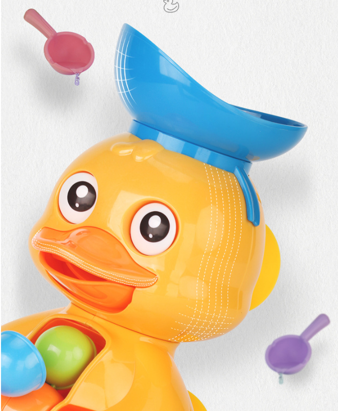 Colorful Quacking Duck Bathtub Toy