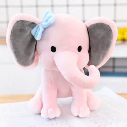 Cuddly Gray Stuffed Animal Baby Pillow