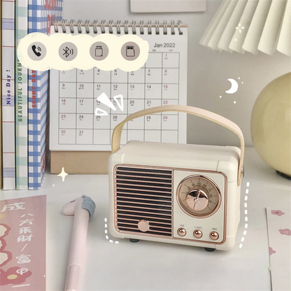Portable Retro Bluetooth Speaker System