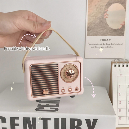 Portable Retro Bluetooth Speaker System