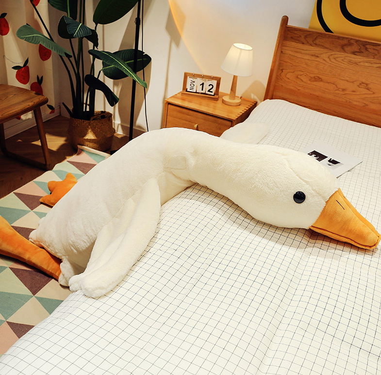 Cuddly Big Plush Duck Toy - Luxicro