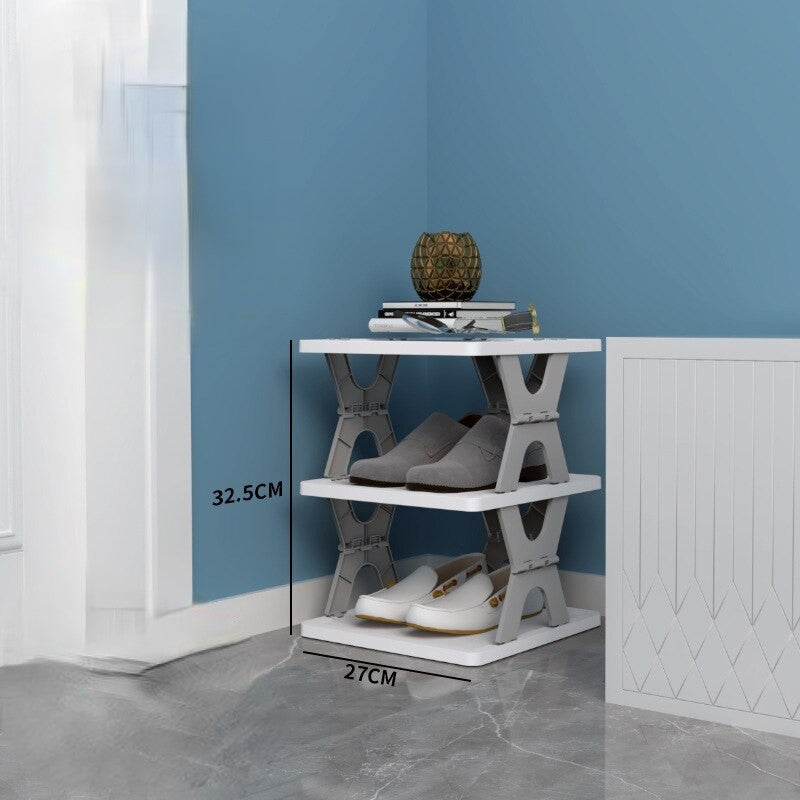 Compact Collapsible Shoe Organiser Rack - Luxicro