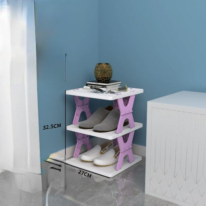 Compact Collapsible Shoe Organiser Rack