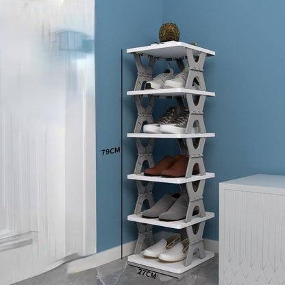 Compact Collapsible Shoe Organiser Rack