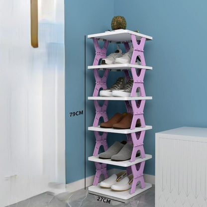 Compact Collapsible Shoe Organiser Rack