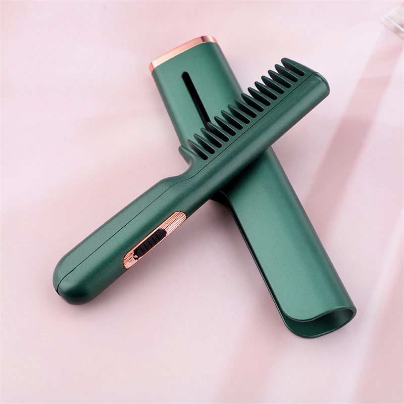 Compact Ceramic Hair Straightening Brush - Luxicro