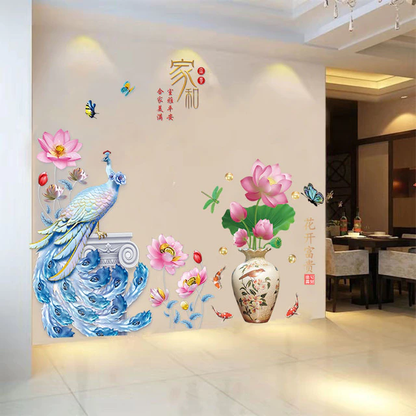 Vibrant Flower Vinyl Wall Sticker